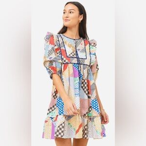Hunter Bell Patchwork Mini Length Dress